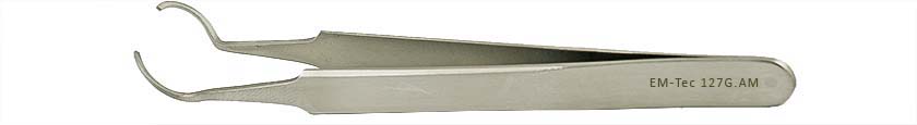 EM-Tec 127G.AM SEM pin stub gripper tweezers for Ø12.7mm pin stubs, anti-magnetic stainless steel